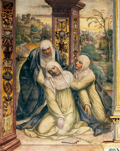 Extase van Sint Catharina van Siena (detail) door Giovanni Antonio Bazzi Sodoma