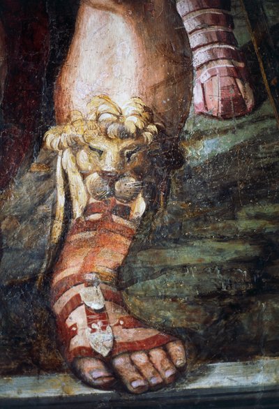 Huwelijk van Alexander de Grote en Roxana (detail) door Giovanni Antonio Bazzi Sodoma