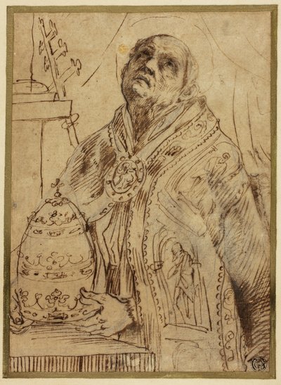 Pauselijke heilige door Giovanni Antonio Burrini