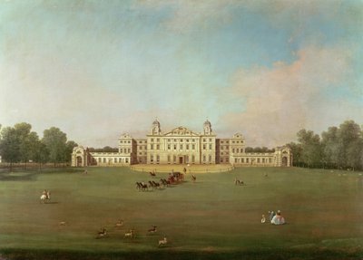 Badminton House, Gloucestershire door Giovanni Antonio Canal