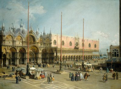 Het plein van San Marco, Venetië, 1742-44 door Giovanni Antonio Canal