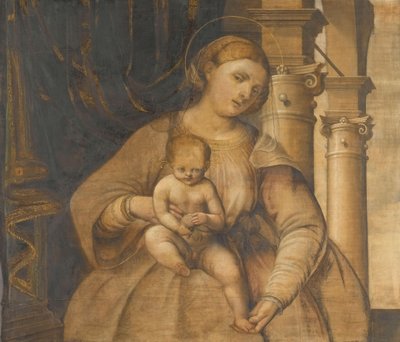 Maagd en kind door Giovanni Antonio Pordenone