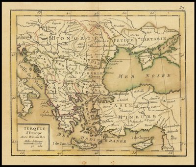 1762 kaart - Europees Turkije door Giovanni Antonio Rizzi Zannoni