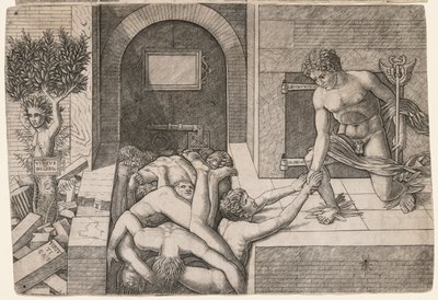Allegorie van de Redding van de Mensheid: Virtus Deserta, c. 1500-1505 door Giovanni Antonio da Brescia
