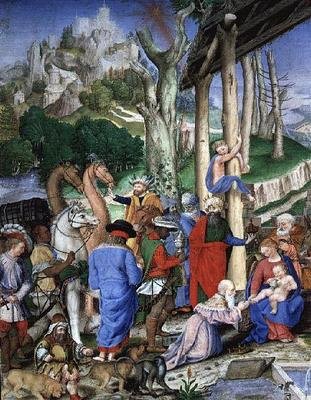 De Aanbidding der Wijzen door Giovanni B. Castello