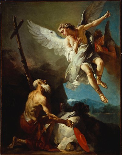 Het Visioen van St. Jerome door Giovanni Battista Tiepolo