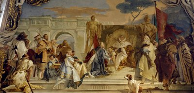 De investituur van bisschop Aroldo door Frederik I van Hohenstaufen door Giovanni Battista Tiepolo