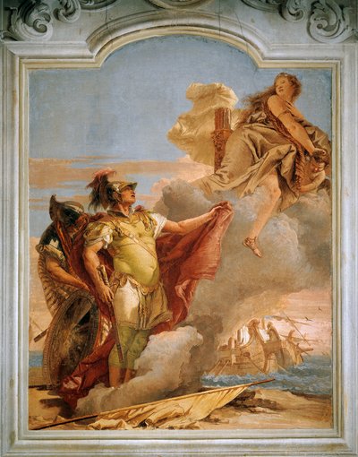 Venus neemt afscheid van Aeneas door Giovanni Battista Tiepolo