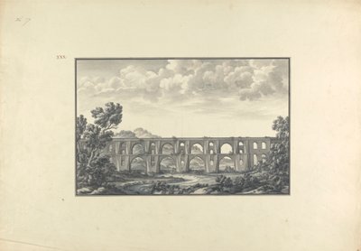 Uitzicht op Maglova-aquaduct door Giovanni Battista Borra