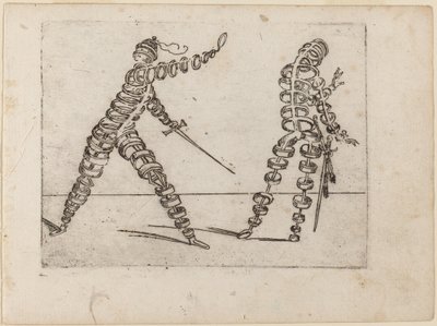 Uit "Bizzarie di varie Figure" door Giovanni Battista Bracelli