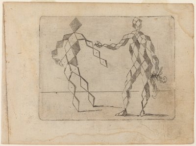 Uit "Bizzarie di varie Figure" door Giovanni Battista Bracelli