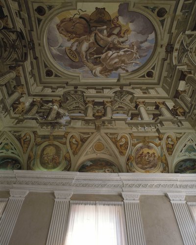De val van Phaeton (1625) - Fresco en trompe l