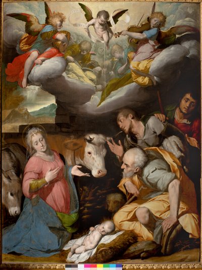 Aanbidding van de herders, 1592-95 door Giovanni Battista Crespi
