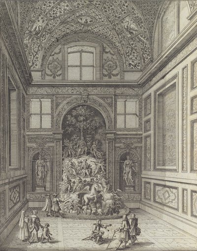 Stanza de Venti in het Theater van Belvedere van Frascati door Giovanni Battista Falda