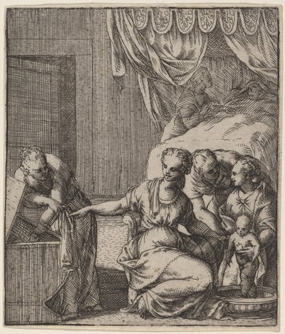 De Geboorte van de Maagd door Giovanni Battista Fontana