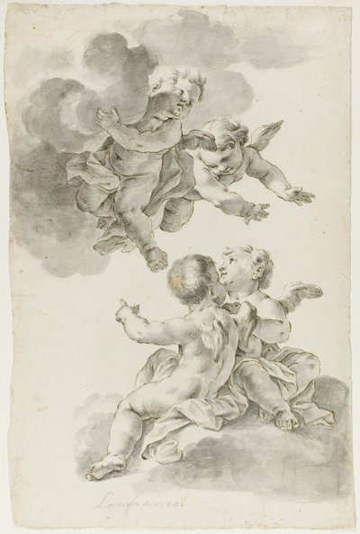 Vier Putti door Giovanni Battista Gaulli