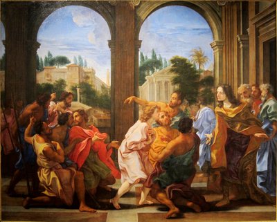 Jozef herkend door zijn broers door Giovanni Battista Gaulli