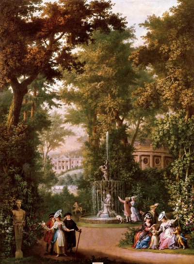 Tuin scènes, c. 1765 door Giovanni Battista Innocenzo Colombo