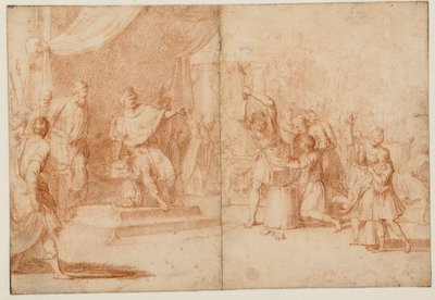 Het martelaarschap van de heiligen Maris en Martha van Perzië en hun zonen door Giovanni Battista Mercati