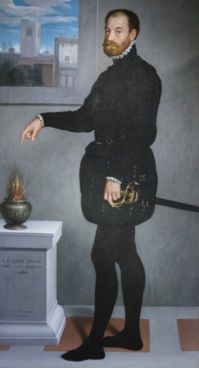 Portret van Pietro Secco Suardo door Giovanni Battista Moroni