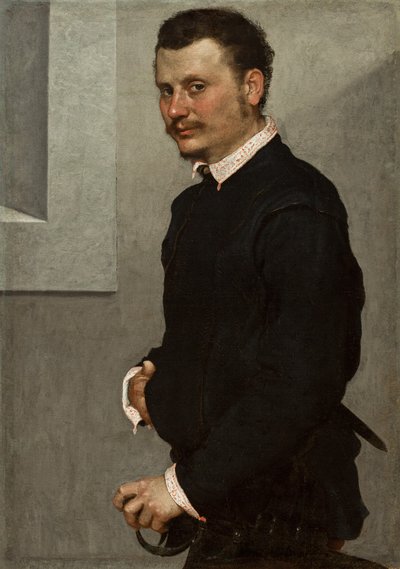 Portret van een Man, c.1520-24 door Giovanni Battista Moroni