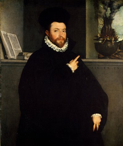 Portret van gezonde man door Giovanni Battista Moroni