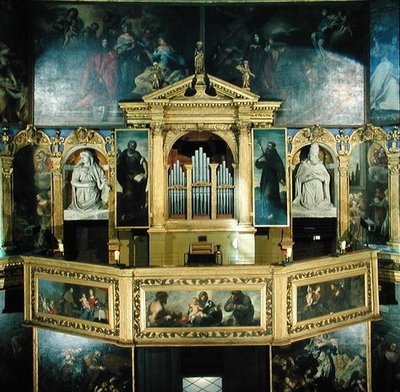 Uitzicht op het orgel, 1615 door Giovanni Battista Novello