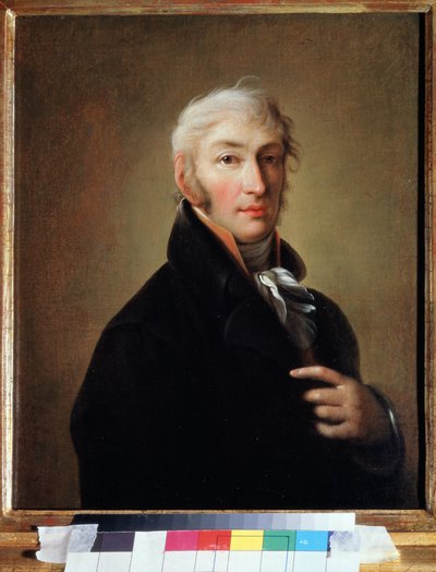 Portret van de Russische schrijver en historicus Nikolai Karamzine door Giovanni Battista Ortolani Damon