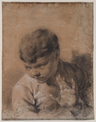 Een Portret van de Zoon van de Kunstenaar Giacomo, ca. 1735 door Giovanni Battista Piazzetta