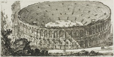 Amfitheater van Verona, plaat 25 uit Enkele Zichten op Triomfbogen en andere monumenten door Giovanni Battista Piranesi