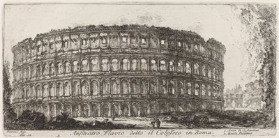 Amfitheater Flavius, bekend als het Colosseum door Giovanni Battista Piranesi