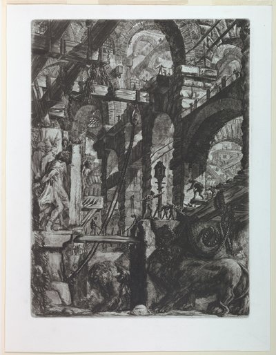 Carceri-serie, plaat V door Giovanni Battista Piranesi
