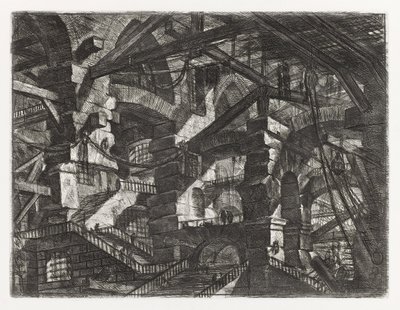 Gevangenissen, Plaat XIV door Giovanni Battista Piranesi
