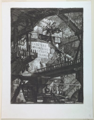 Carceri Serie, Titelpagina door Giovanni Battista Piranesi