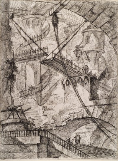 Gevangenissen van de uitvinding door Giovanni Battista Piranesi