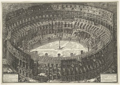 Colosseum te Rome (Gezichten op Rome) door Giovanni Battista Piranesi