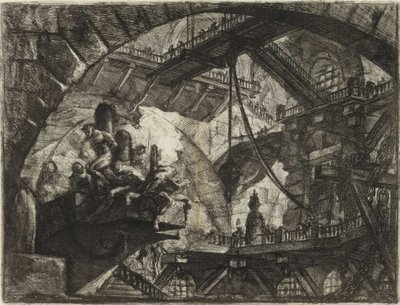 Uit de serie De denkbeeldige gevangenissen door Giovanni Battista Piranesi