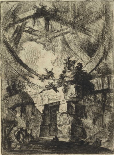 Uit de serie De denkbeeldige gevangenissen door Giovanni Battista Piranesi