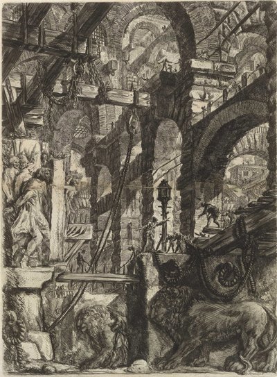 Uit de serie De denkbeeldige gevangenissen door Giovanni Battista Piranesi