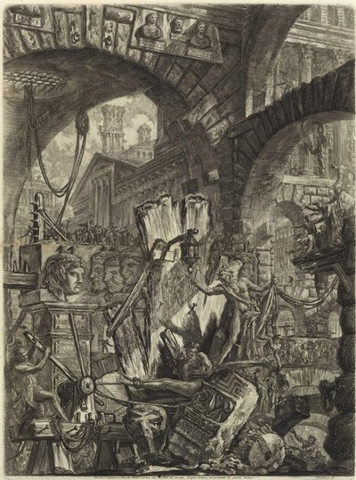 Uit de serie De denkbeeldige gevangenissen door Giovanni Battista Piranesi