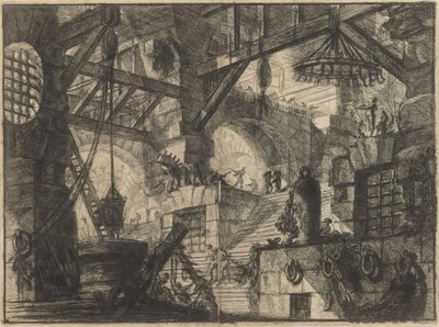 Uit de serie De denkbeeldige gevangenissen door Giovanni Battista Piranesi
