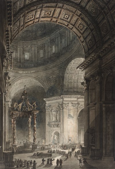 Verlichting van het Kruis in Sint-Pieter op Goede Vrijdag, 1787 door Giovanni Battista Piranesi