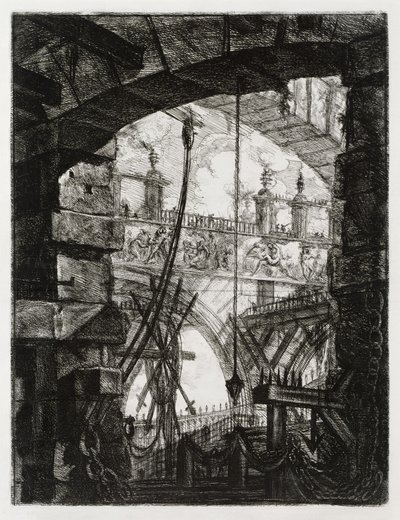 Het grote plein door Giovanni Battista Piranesi
