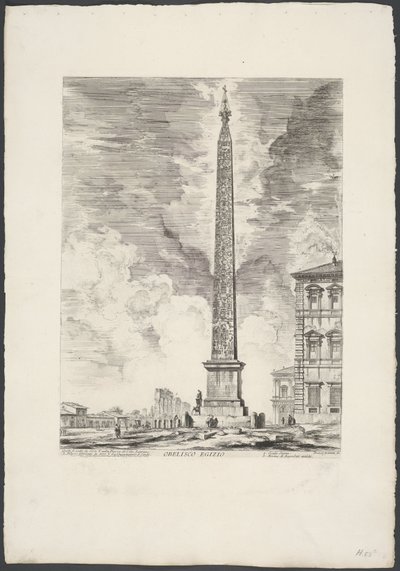 Lateraanse Obelisk te Rome door Giovanni Battista Piranesi