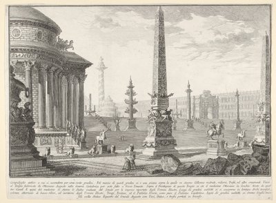Plaat 10: Het oude Capitool beklommen door ongeveer honderd treden [...] Campido..., 1743 door Giovanni Battista Piranesi