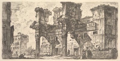 Deel van het Forum van Nerva (plaat 1) door Giovanni Battista Piranesi