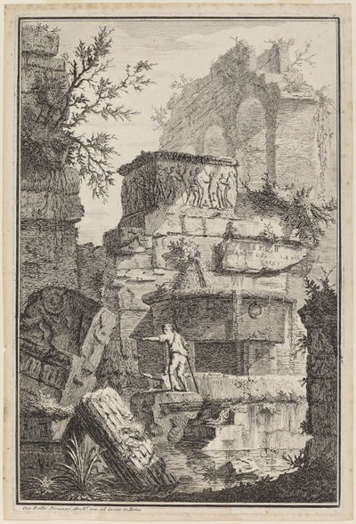 Ruïnes van oude gebouwen door Giovanni Battista Piranesi