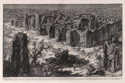 Ruïnes van de Antoninische Baden (Caracalla-baden) door Giovanni Battista Piranesi