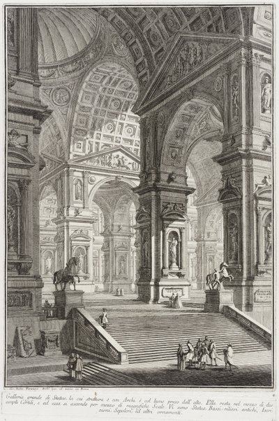 Beeldengalerij door Giovanni Battista Piranesi