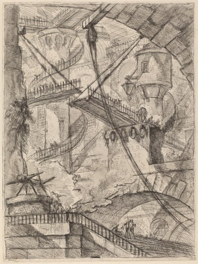 De ophaalbrug door Giovanni Battista Piranesi